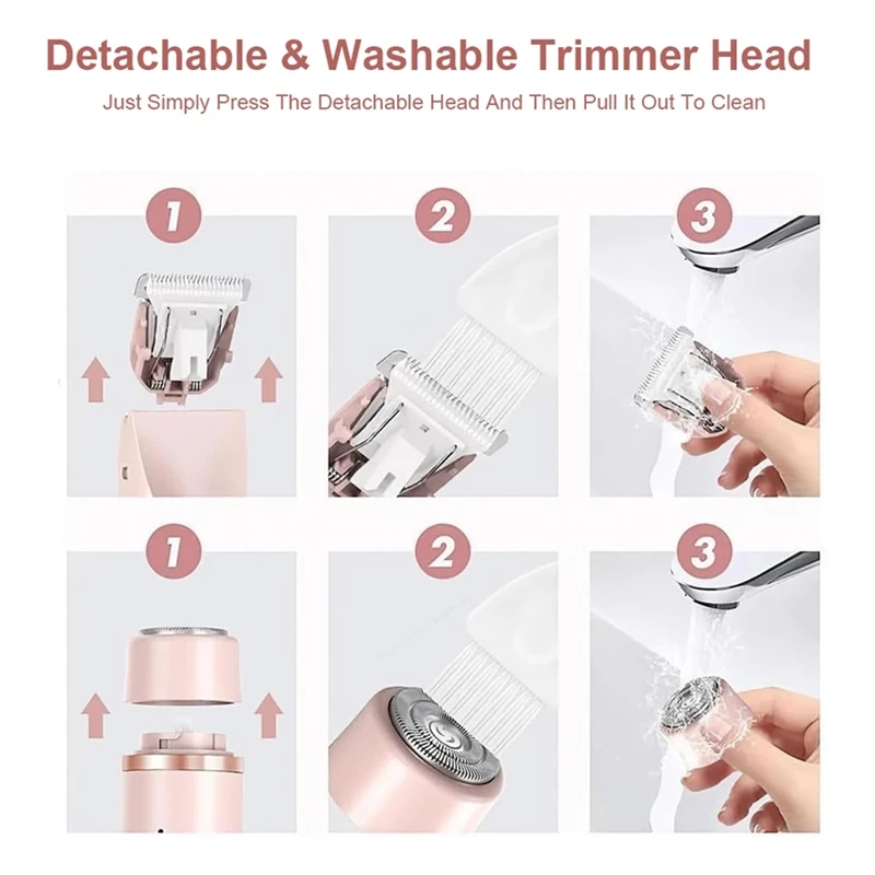 USB Charging Epilator Bikini Armpit Arm Electric Hair Removal Portable Women Hair Trimmer-Y48A