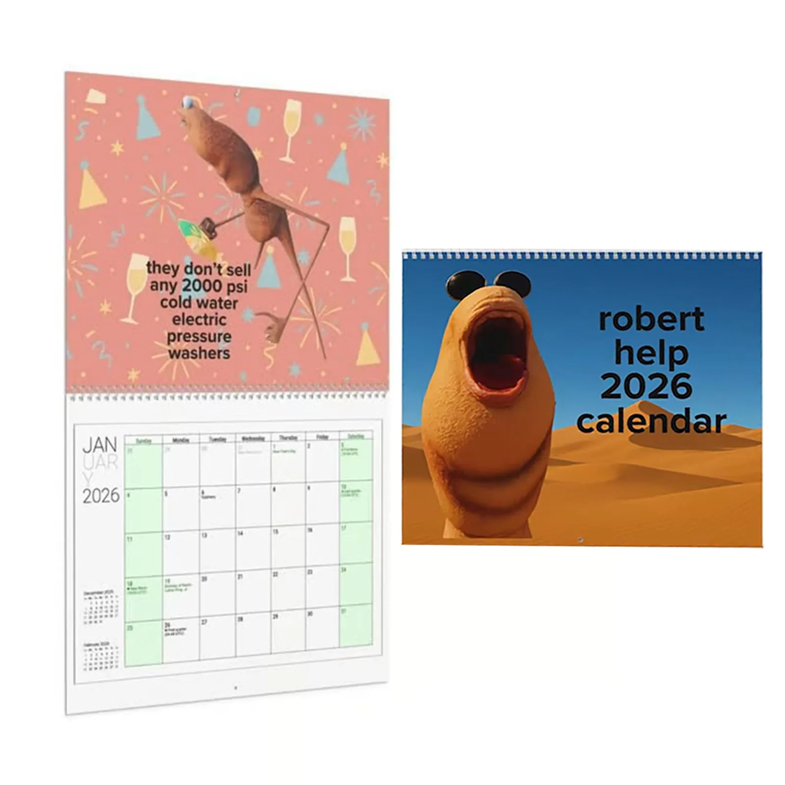 

Marcus The Worm 2026 Wall Calendar Robert The Worm Funny Meme-Inspired Calendar Monthly Planner Calendars for Home Office School