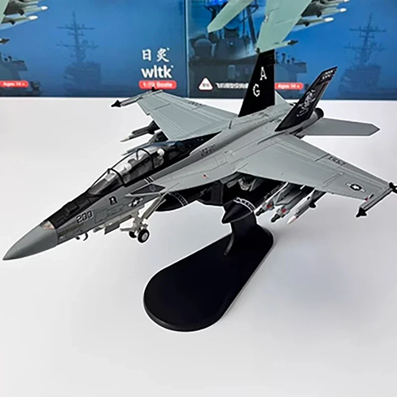 Diecast 1:72 Scale American F/A-18F Super Hornet F18 carrier-based fighter Static decoration Souvenir gifts for adult boy