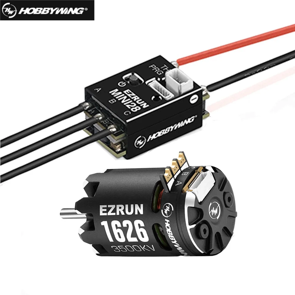 Hobbywing EzRun 1626 SD 3500 / 5000 / 6500KV Sensored Brushless Motor with MINI28 30A ESC For 1/28 GL Racing/Drift Car