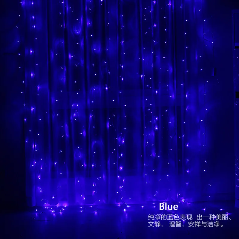 Curtain LED String Lights Christmas Light Fairy Light Garland Light String Copper Silver Wire LED Garden Lights Party Decoration