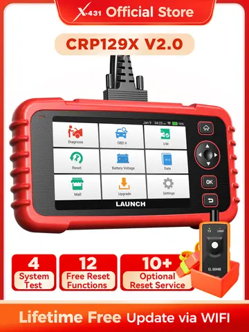 X-431 LAUNCH CRP129X V2.0 OBD2 스캐너 DIY 코드 리더 자동차 스캔 도구 자동 스캐너 자동차 진단 무료 업데이트