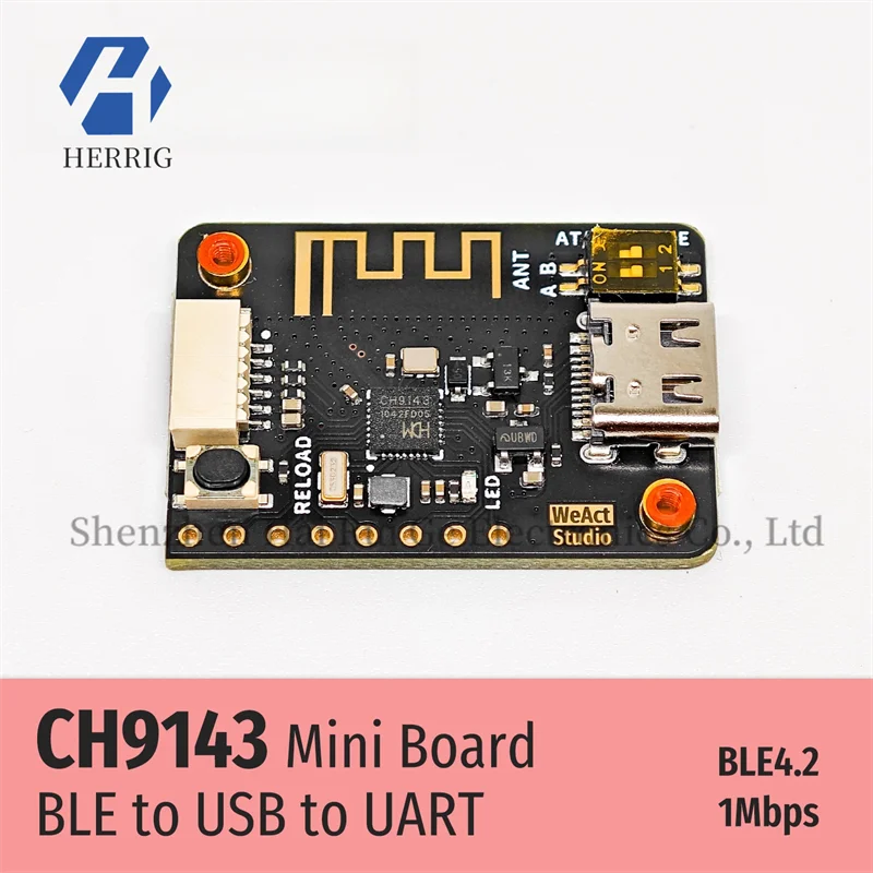 WeAct CH9143 BLE/USB/UART three-way wireless transparent serial port TTL module debugging