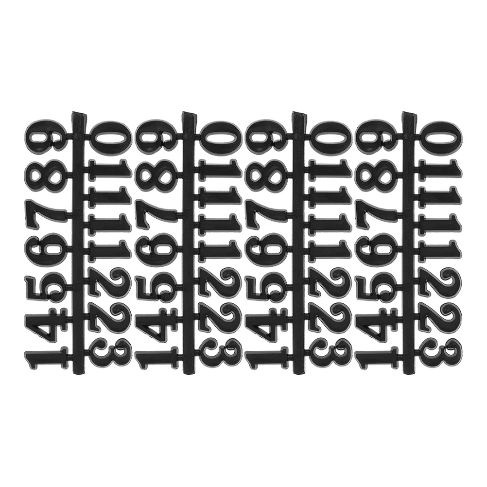 

4 set Diy Numerals Kit Arabic Numeral Plates Wall Face Replacement Digital Numbers Hands Parts For Home Decoration Easy
