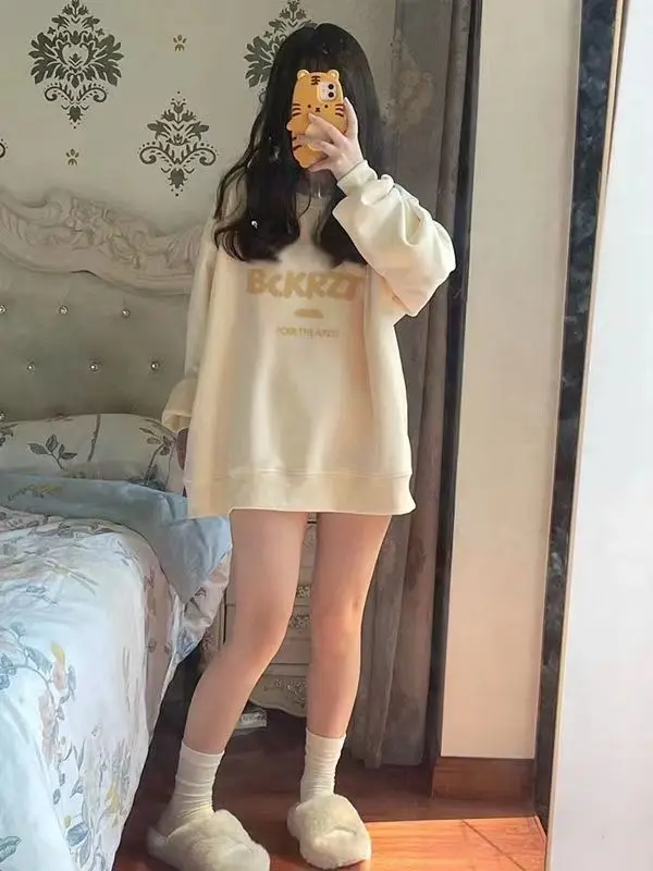 

Женские толстовки, одежда на осень, сращенная, коричнево-желтая, с карманами, нежная девушка, сирково-зеленое кружево, молодой серый цвет с рюшами