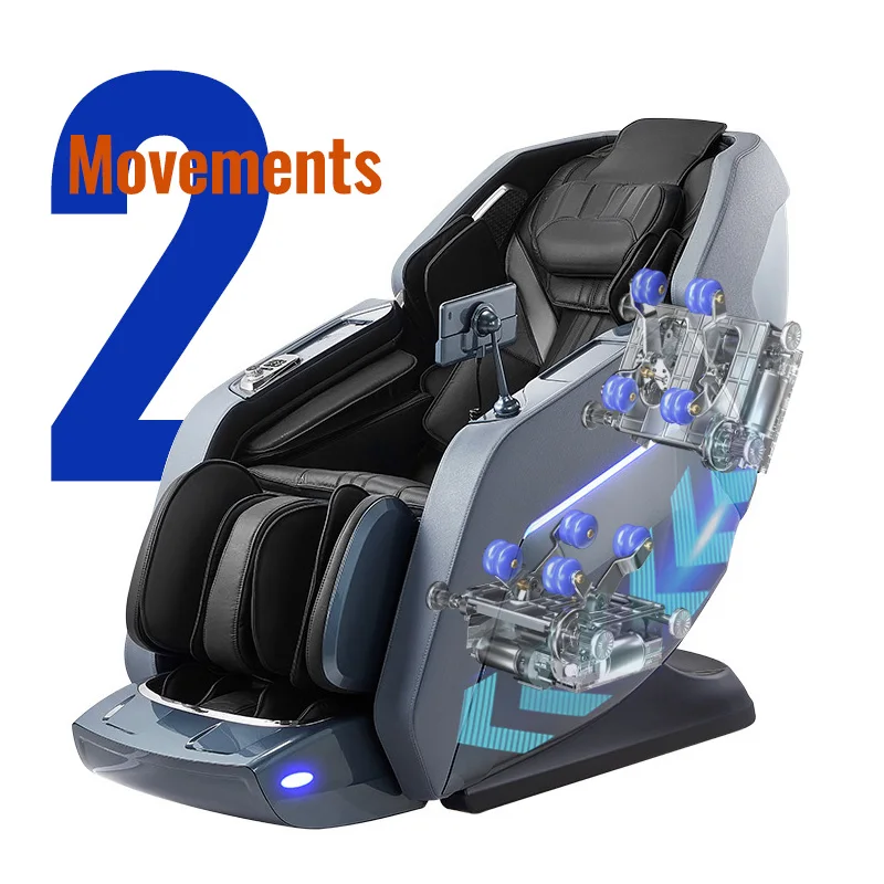 

Dual Core Wholesale Smart Luxury Spa 6d zero Gravity Full Body Shiatsu Air Pressure SL Track Massage Chair