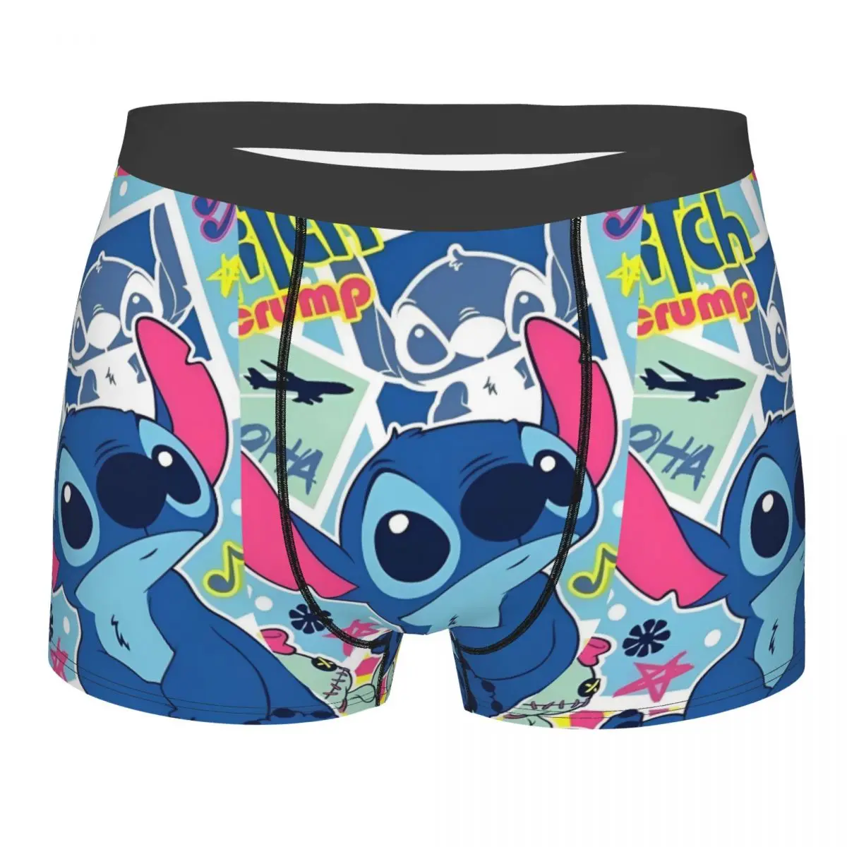 Custom Cute Stitch Stamp Shy Boxer Cool Underwear Cartoon Cozy Boxer slip Shorts Gag Gift For Man mutande Merch