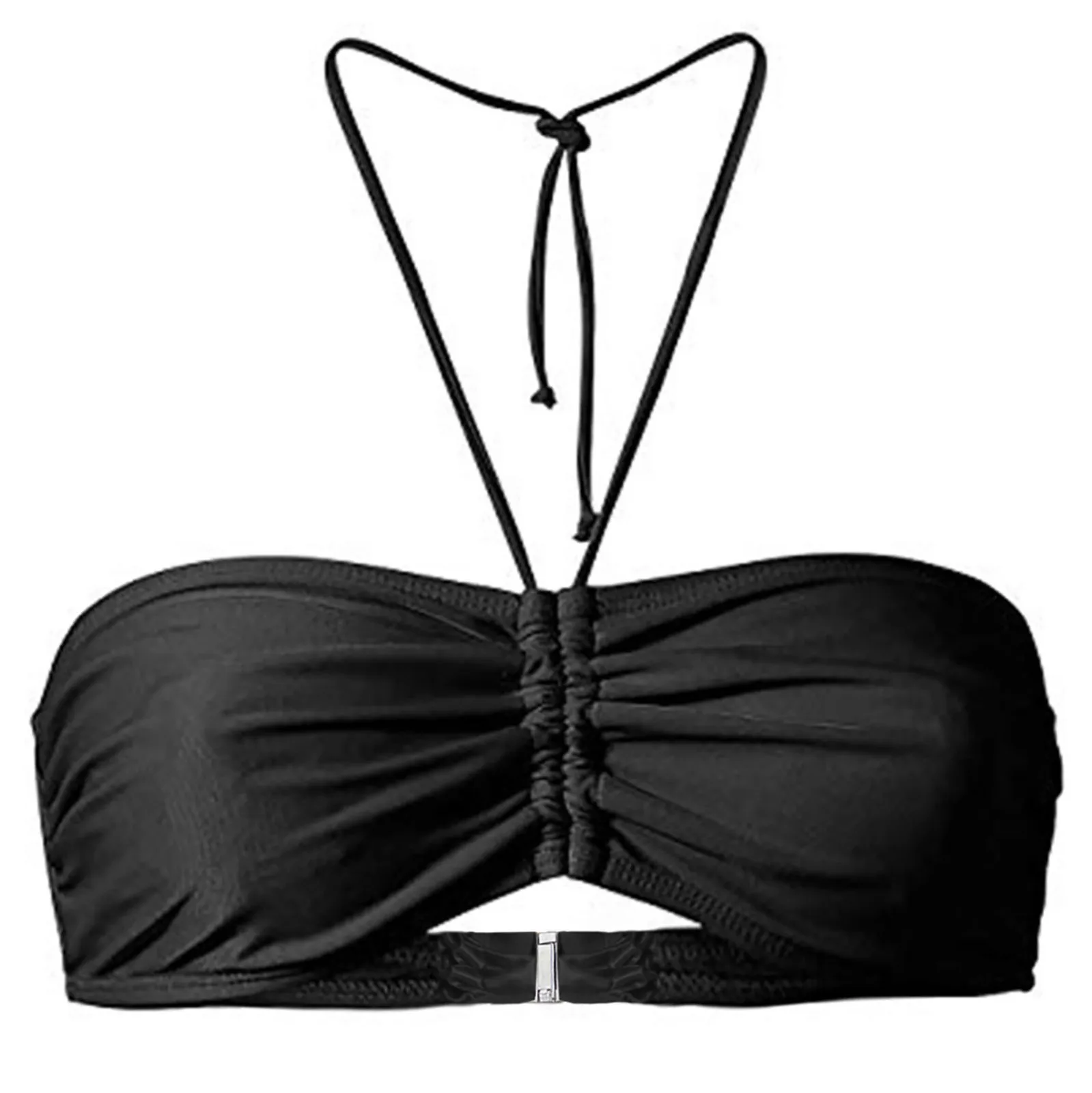 Kobiety Bikini Top bez ramiączek stroje kąpielowe kostium kąpielowy Bikini Top stroje kąpielowe kobieta 2024 kobiety kostium kąpielowy spodnie Halter