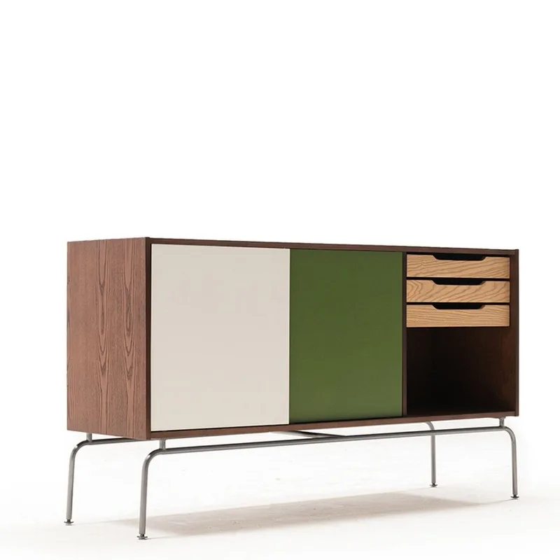 

Dining side cabinet French retro side cabinet, storage locker, integrated living room locker against the wall