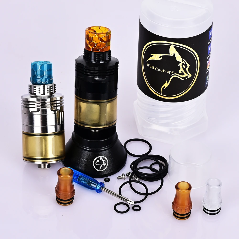 

Wolfcoolvape 415 Four One Five S61 V2 Style Genesis Atty RDTA Восстанавливаемый распылитель 316SS 3,0 мл 22 мм распылитель Vape Tank mtl