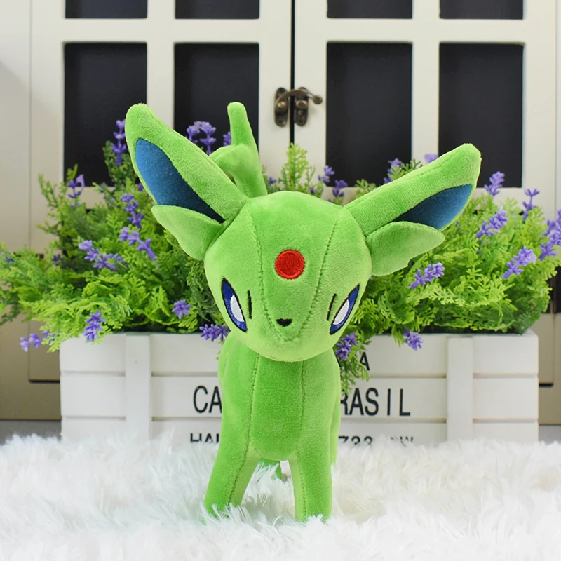 Soft Pokemon Plush Toys Shiny Espeon Mewtwo Flareon Eevee Stuffed Doll Kids Fans Gift view 5