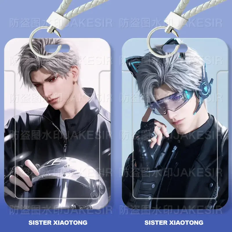 

Love and Deepspace Anime Sylus Student Meal Card Set ID Set Bus Subway Card Sets Protective Case Card Cover Keychain Pendant