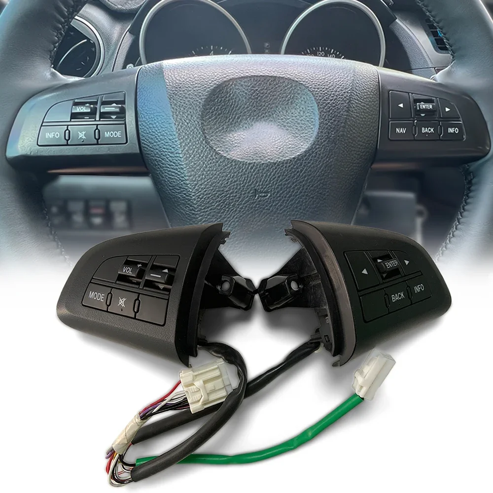 Steering Wheel Switch Multimedia Audio Volume Control Button System for Mazda 3 BL 2010 CX-5 CX5 CX-7 CX7 Car Accessories