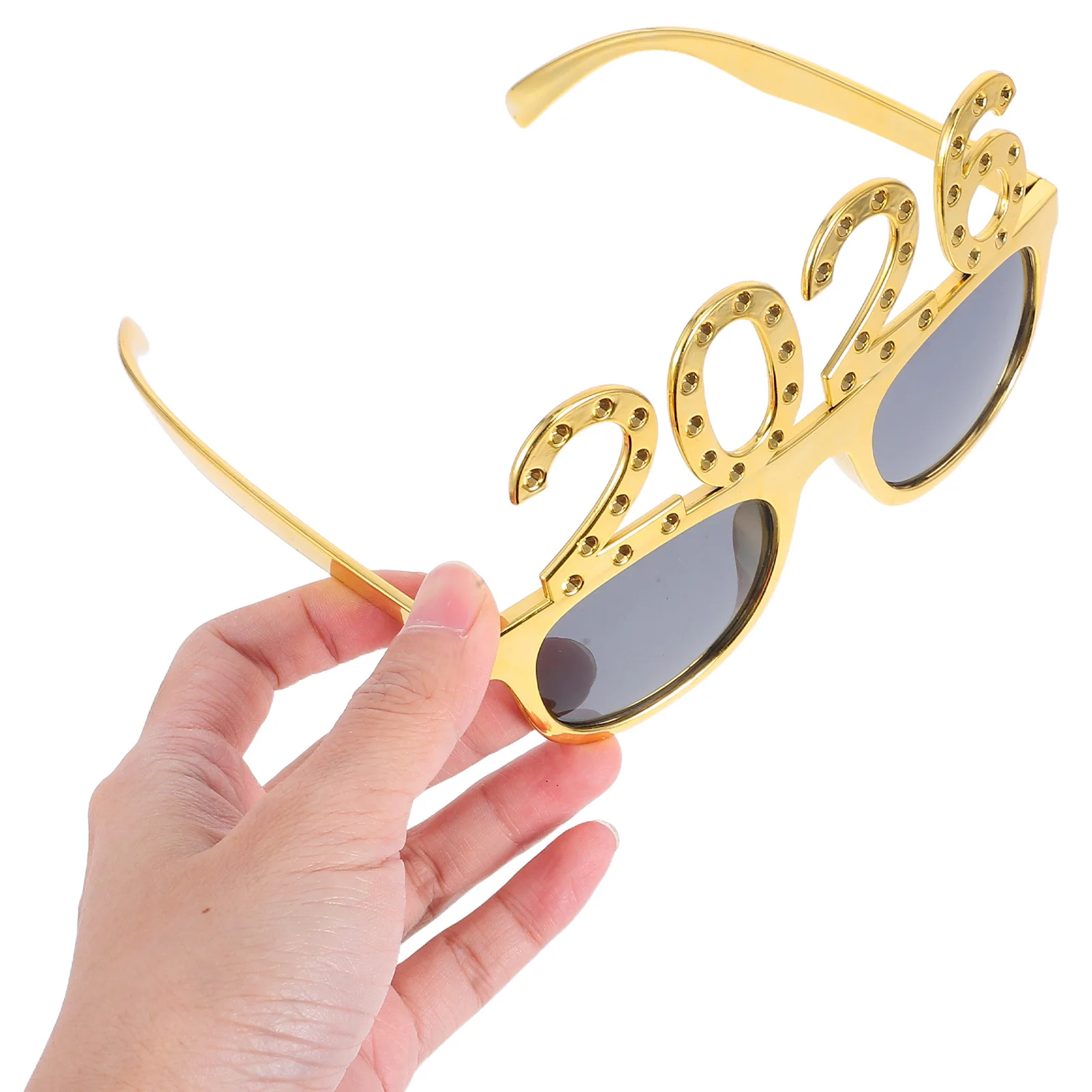 

2026 Graduation Glasses Dazzling Number Design Sturdy Pc Material Lightweight Portable Party Favors Gift Bag Fillers Stage Props