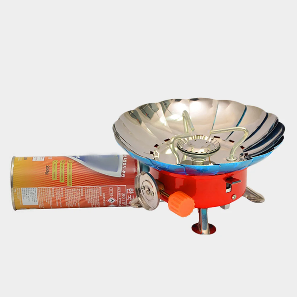 

Lotus-Design Camping Gas Stove Portable Windproof Stove Outdoor Cooking Metal Burner Picnic Cooker Camping Burner