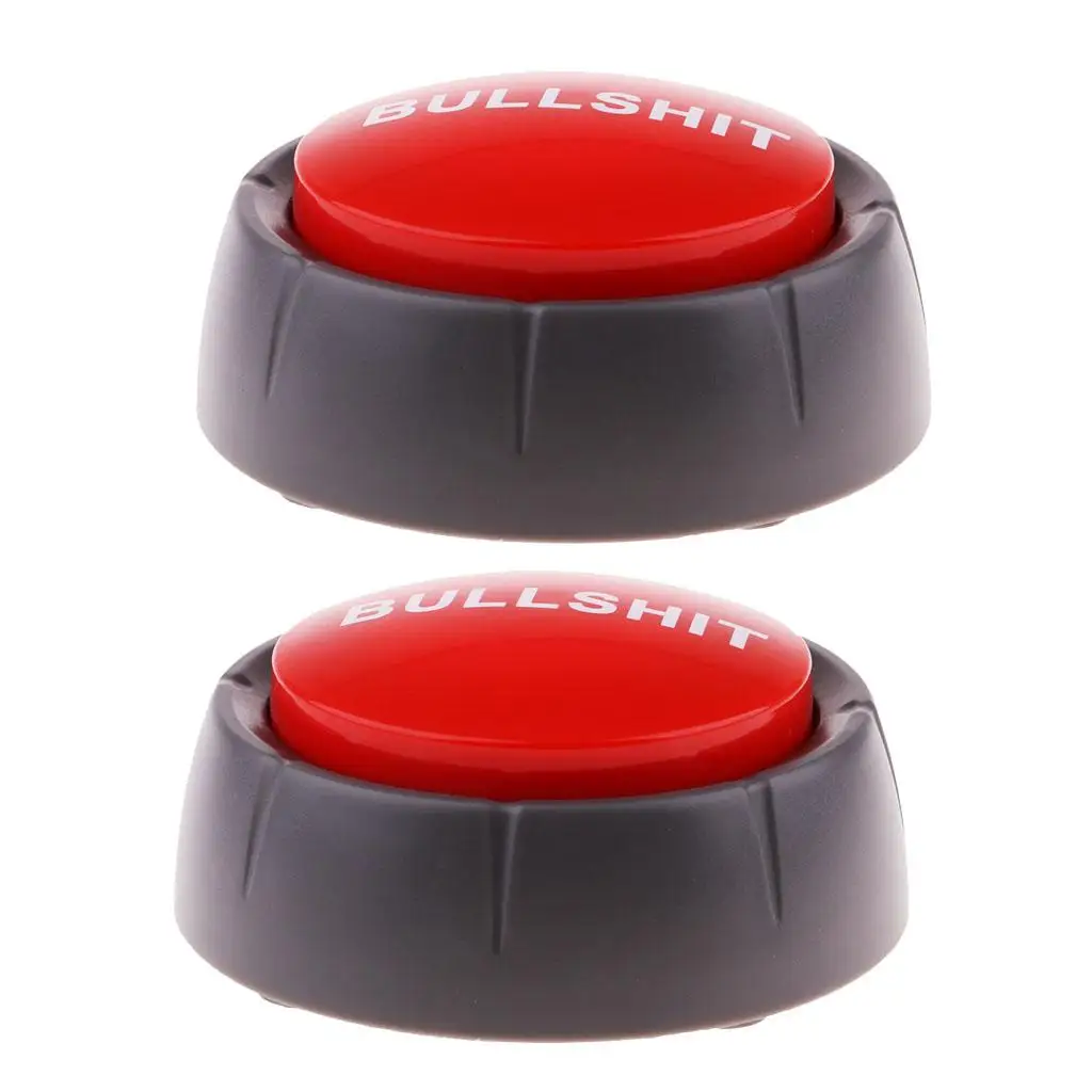 2x Button Tabletop Toy Light Sounds Quiz Press Button Supplies