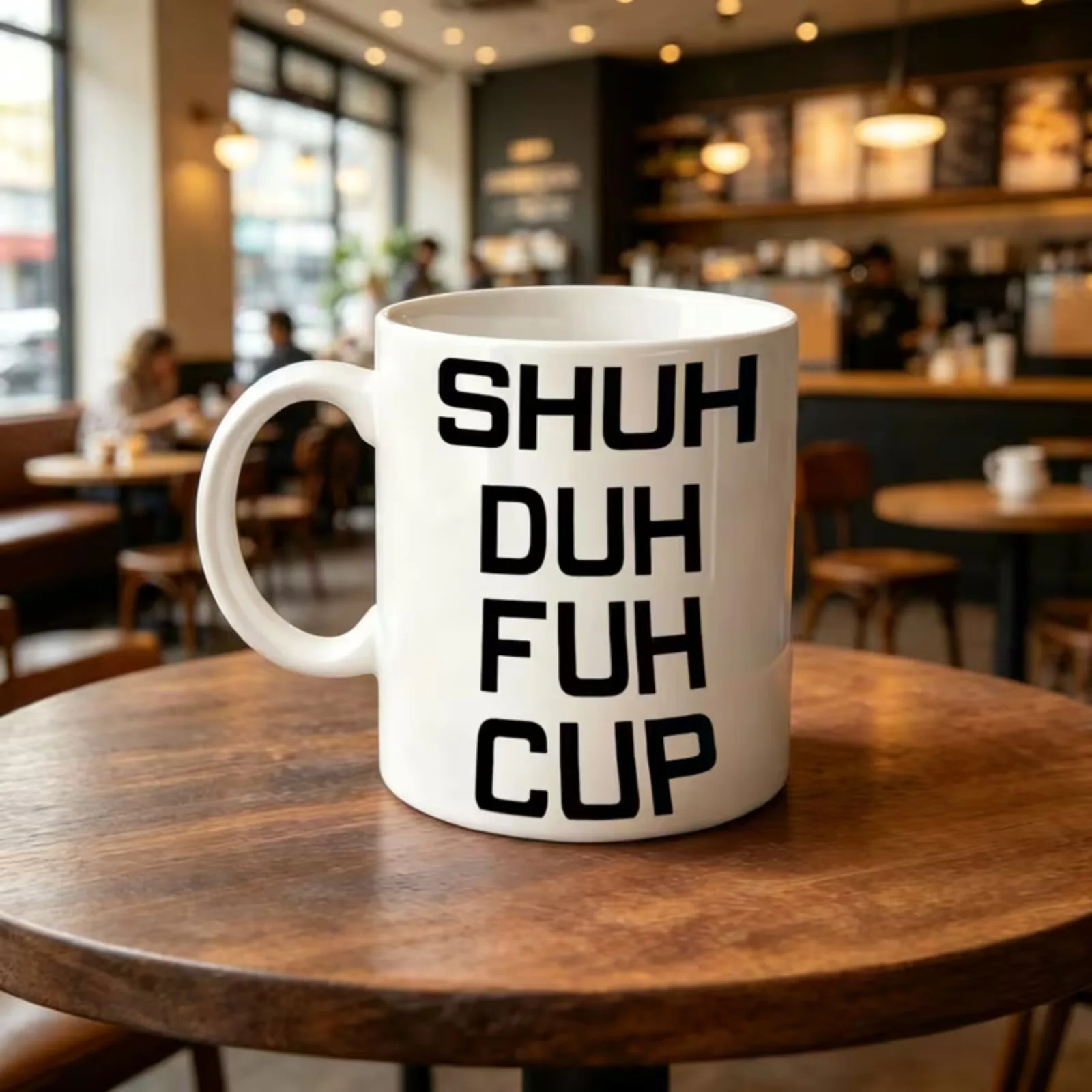2D Printed Funny Sarcastic Quote Ceramic Coffee Mug, Novelty Gag Cup, Humorous Office Drinkware Gift for Friends Coworkers
