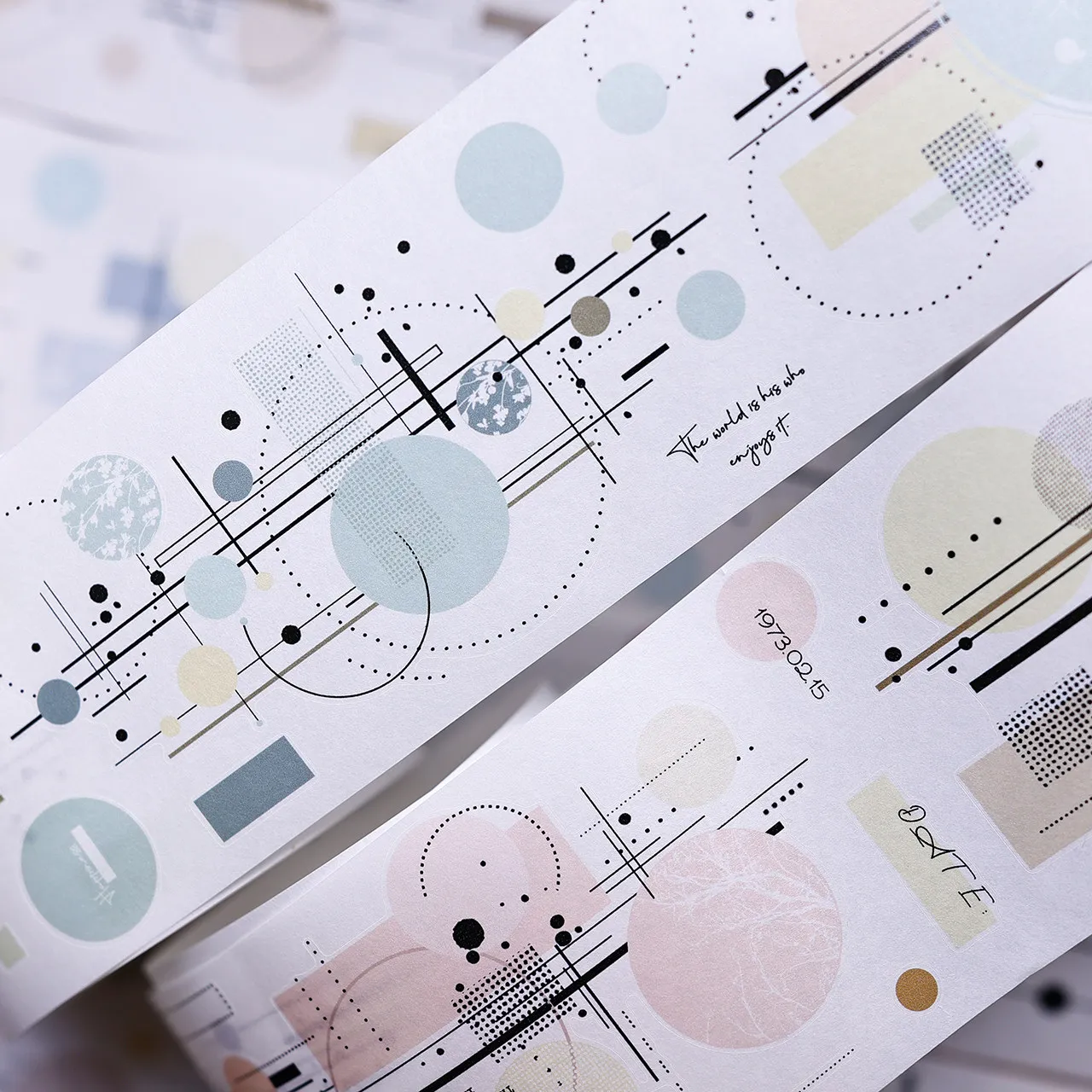 

Набор декоративных лент XBJ Salt New Color Circle Set: универсальные линии в ретро-стиле, ПЭТ-лента для скрапбукинга, вырезанная по контуру
