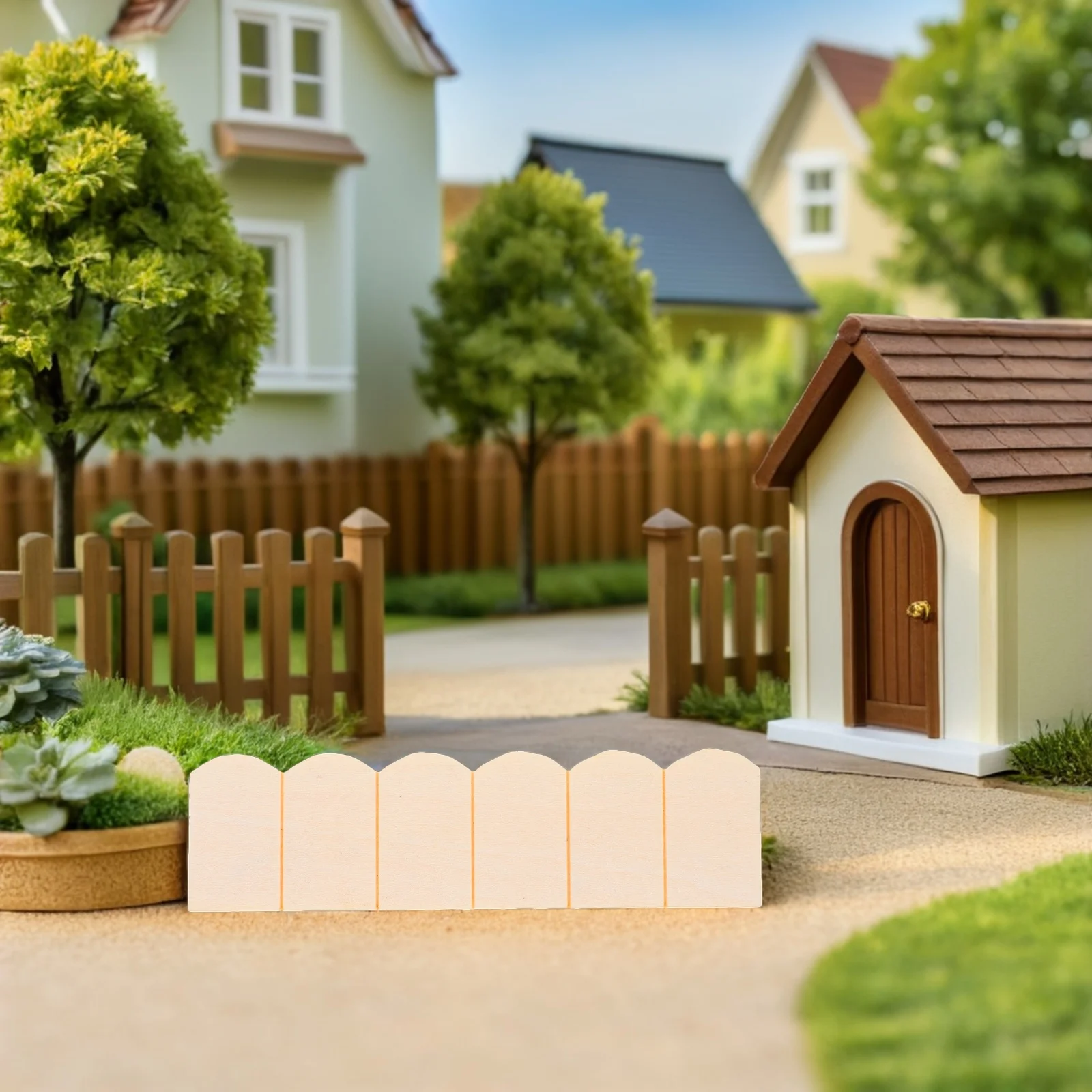 48 قطعة من بلاط السقف المصغر لبيت الدمى مجموعة ألواح خشبية غير مكتملة تصميم واقعي لتقوم بها بنفسك بناء تعليمي للأطفال #6