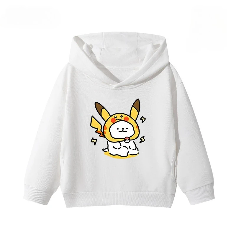 เสื้อฮู้ดพิมพ์ลายโปเกมอนอีวุยสุดน่ารักจากมินิโซ สำหรับผู้ชายและผู้หญิง คอลเลคชั่นฤดูใบไม้ร่วง/ฤดูหนาว 2025 สไตล์ Y2K ฮาราจูกุ ไซส์พลัส เสื้อสเวตเตอร์ลำลอง