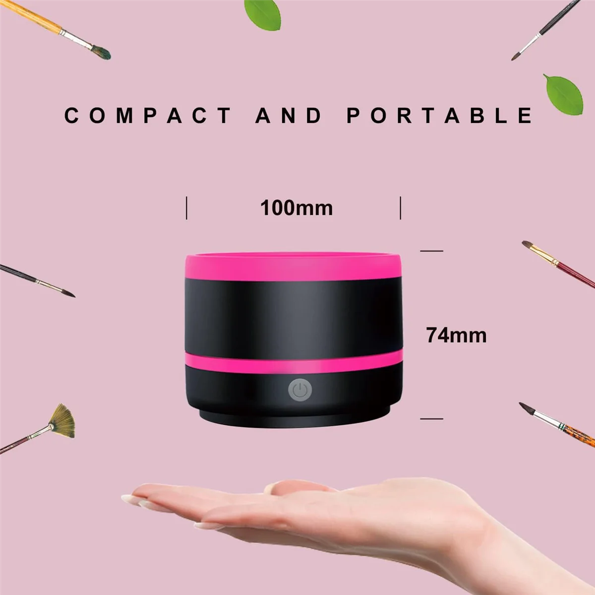 منظف فرشاة الطلاء الساخن، كوب شطف منظف فرشاة الطلاء الكهربائي، فرشاة للرسم، فرشاة تنظيف فرشاة الفنان أ