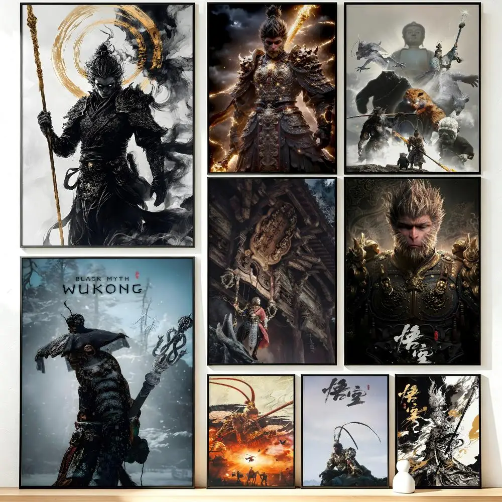 Modern Aesthetic Wall Art Poster game Black Myth: Wukong Poster for Office Home Decor Interior Large Wall Picture Print
