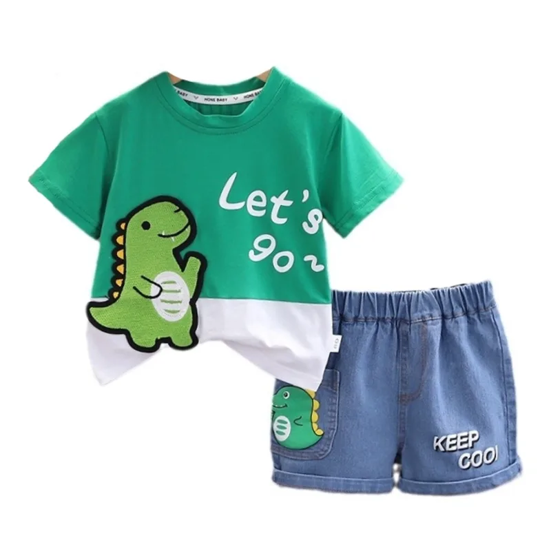 

New Summer Baby Clothes Suit Children Boys Girls Casual T-Shirt Shorts 2Pcs/Sets Infant Clothing Toddler Costume Kids Tracksuits