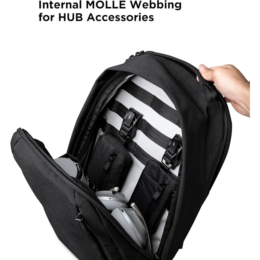 حقيبة ظهر ALPAKA Metro Backpack Pro للرجال سعة 24 لترًا - تناسب حقيبة ظهر للكمبيوتر المحمول مقاس 15.6 بوصة مع سحابات YKK MOD ومقود المفاتيح والأمتعة P #6