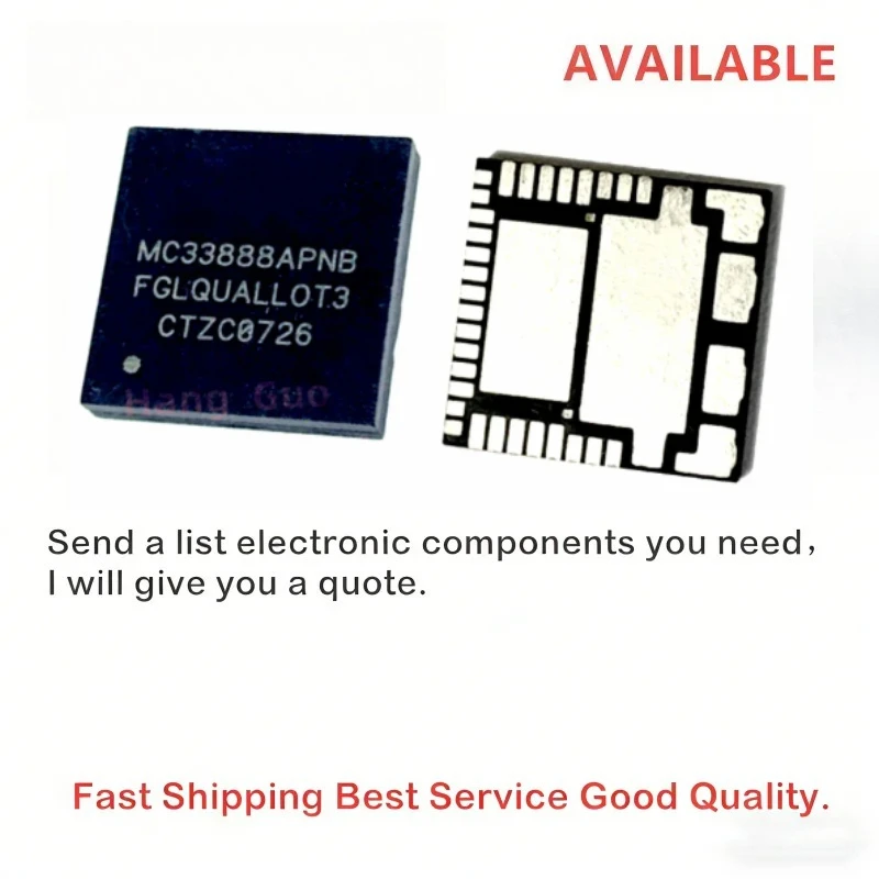 1-5PCS/L MC33888APNB MC33888PNB QFN-36 MC33888 QFN36  Automotive computer board vulnerable drive IC chip