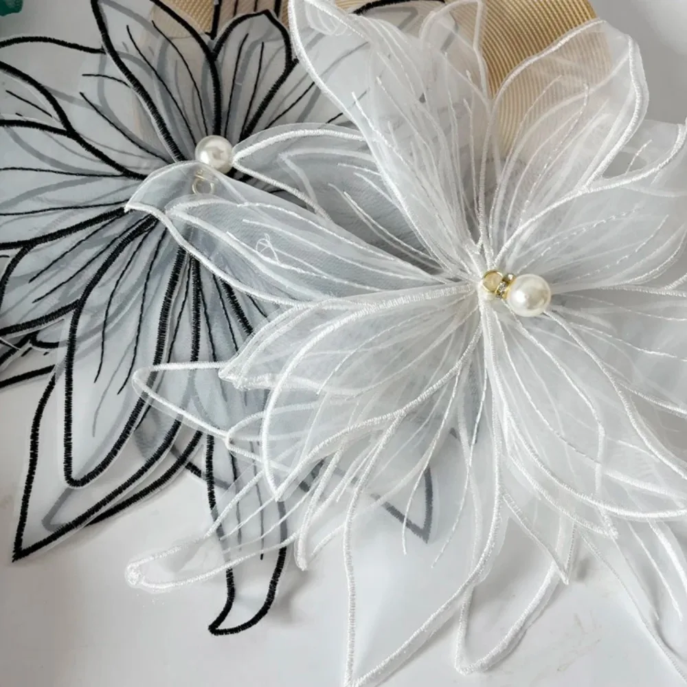 Dacron DIY Бисероплетение Цветок модный цветок Форма вышитые цветы Женская одежда Аксессуары