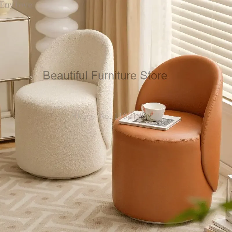 

Vanity Chair for Makeup Room Makeup Stool Dressing Stool Chair Minimalist Backrest Dressing Table Stool Girls Single Chair