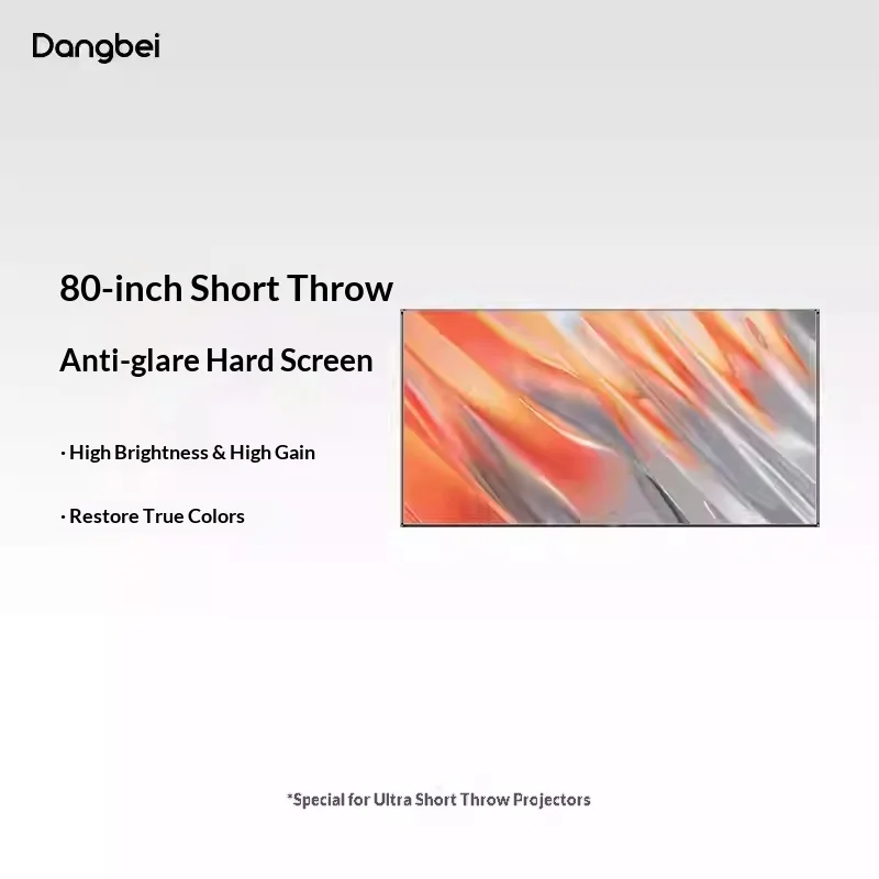 Dangbei Projector Screen Light-resistant Hard Screen Slim Body Of 80-inch Short-focus Fresnel projector Projectors Screen