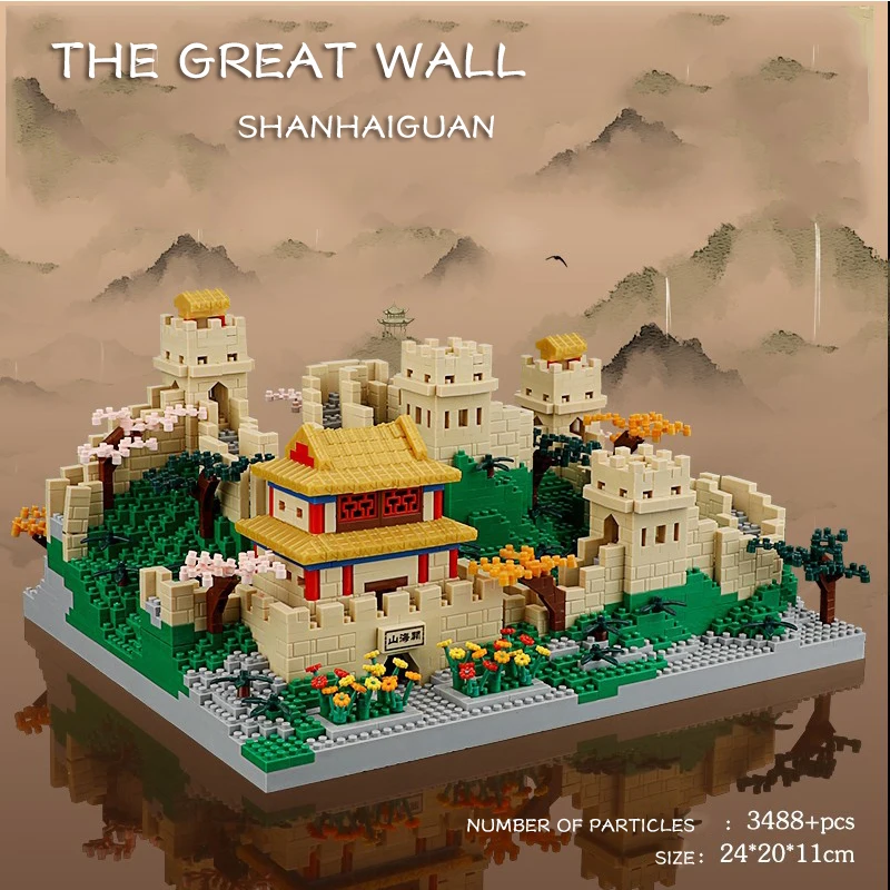 The Great Wall Building Blocks Beautiful Chinese Castle Architecture Building Bricks Assembly Toy Kids Gift Adults Present Gifts