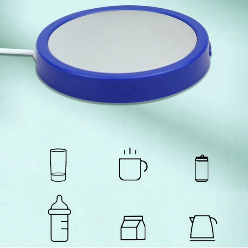 Dessous de verre portable aste USB, chauffe-tasse, coussin de tasse à thé, café, 10W