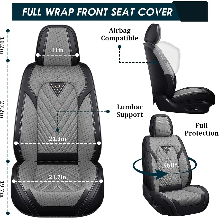 أغطية مقاعد السيارة مناسبة ل شاحن دودج 20062023 5 مقاعد غطاء مقعد جلد نابا غير قابل للانزلاق مع وسادة هوائية متوافقة مع الرياضة المتميزة #6