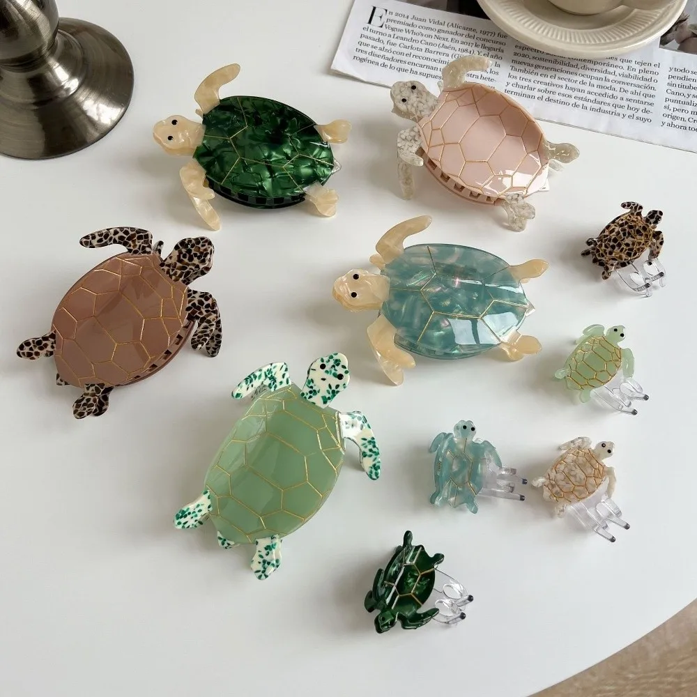 

Acetic Acid Acetate Turtle Hair Claw Ocean Series Cartoon Animal Hair Clip Sea Creature Hair Accessories Big Shark Clip Girl