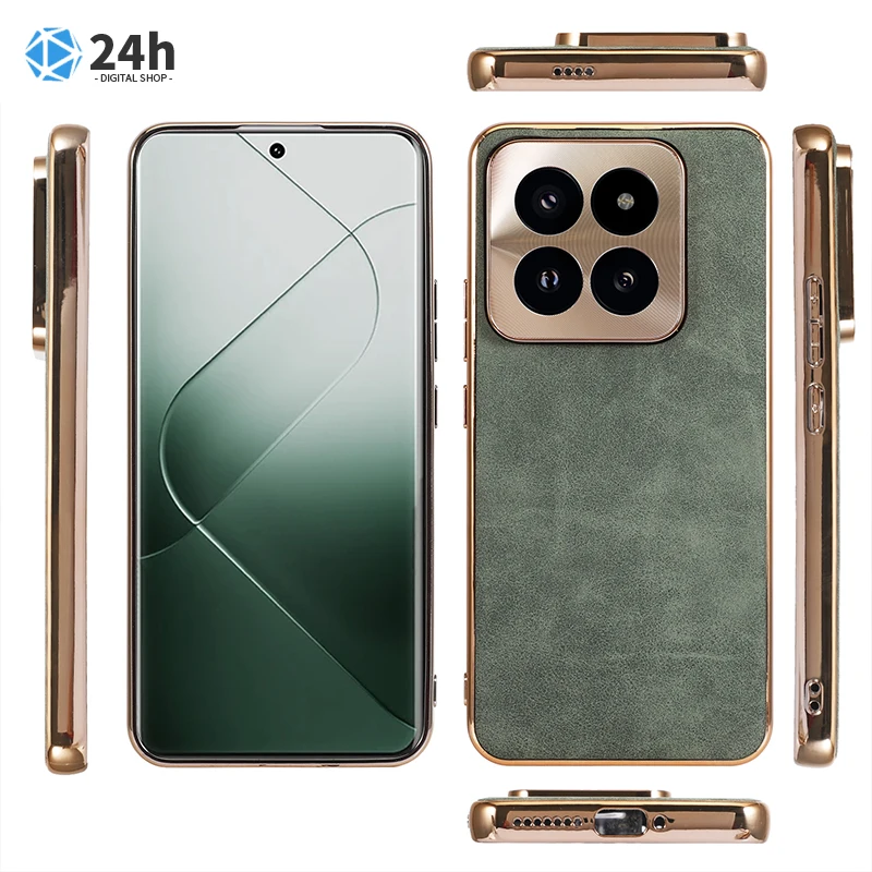 

Electroplated Sheepskin Phone Case For Xiaomi 14 Pro For Huawei Mate 40 50 60 Pro HUAWEI P60 P60 Pro Fall Protection Phone Cover