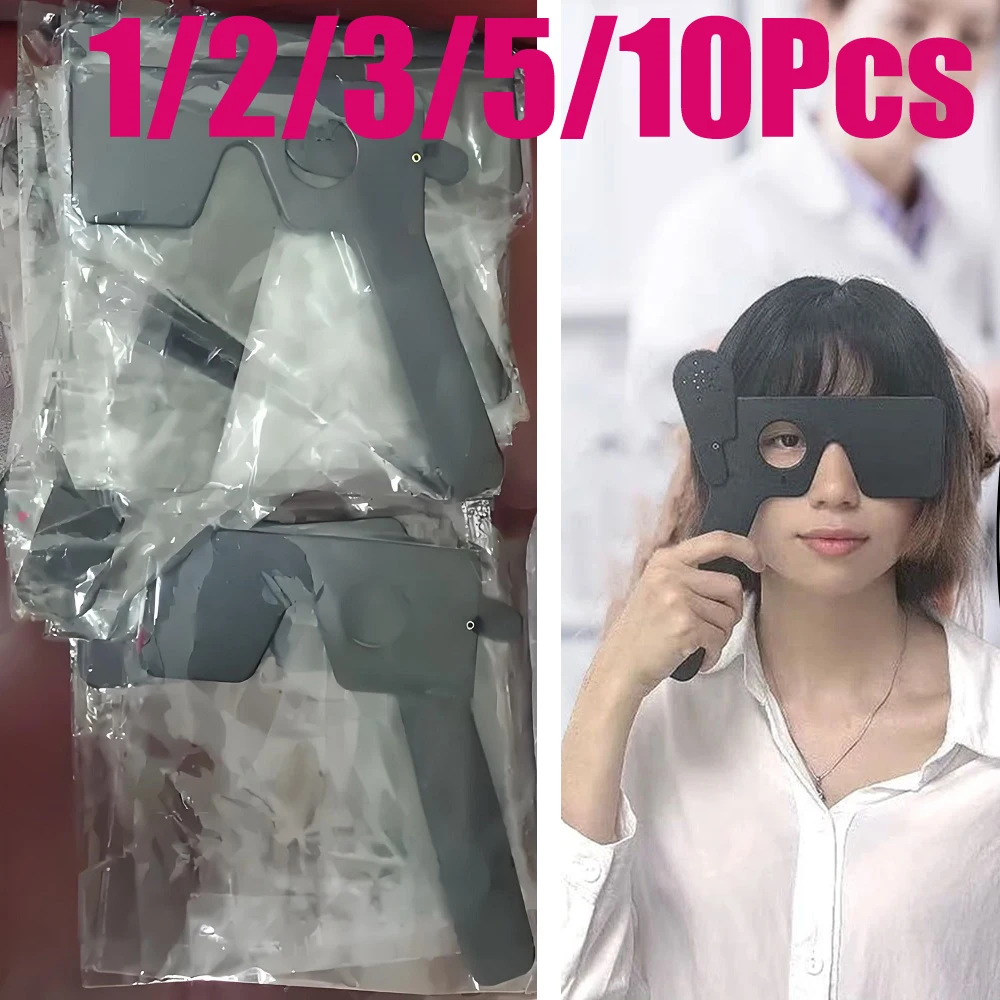 

1/2/10 шт. ручной очки для глаз, блок-пластина, оптометрический инструмент для проверки зрения, экзамена, ручной инструмент для проверки зрения