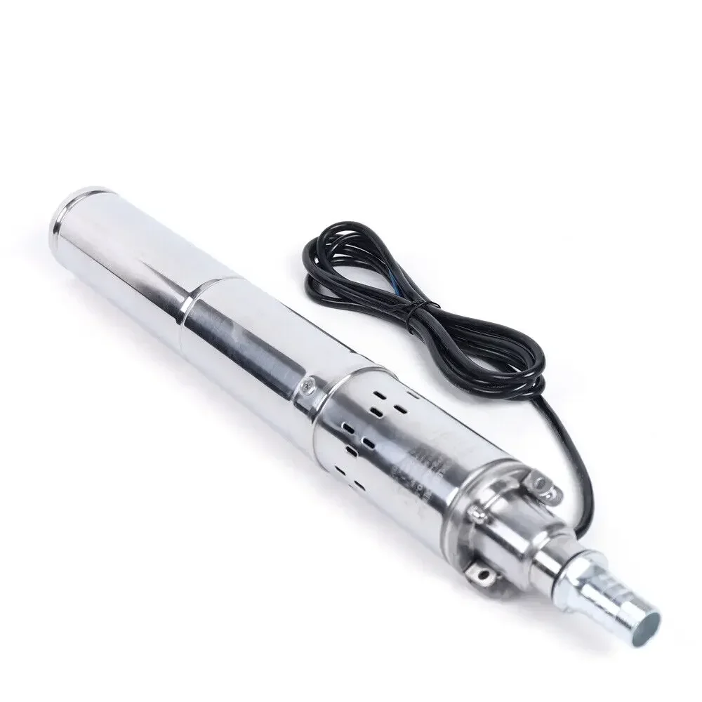 ​ ​ 24V DC ソーラー深井戸ポンプ 370W 電力 213フィート揚程 ブラシレスモーター 8.7フィートケーブル 農業灌漑 魚池用 ​ ​