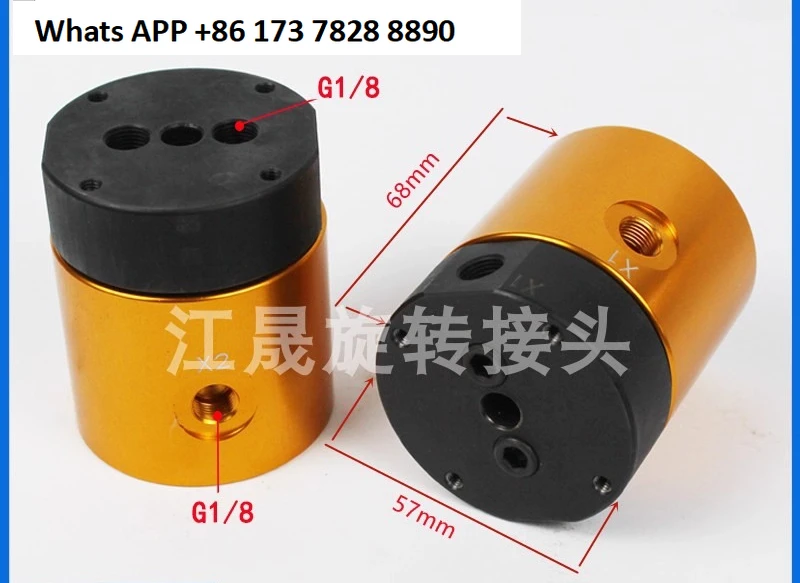 360 degree pneumatic rotary joint hollow through hole high speed pneumatic slip ring distribution ring 2 4 6 8 through rotary