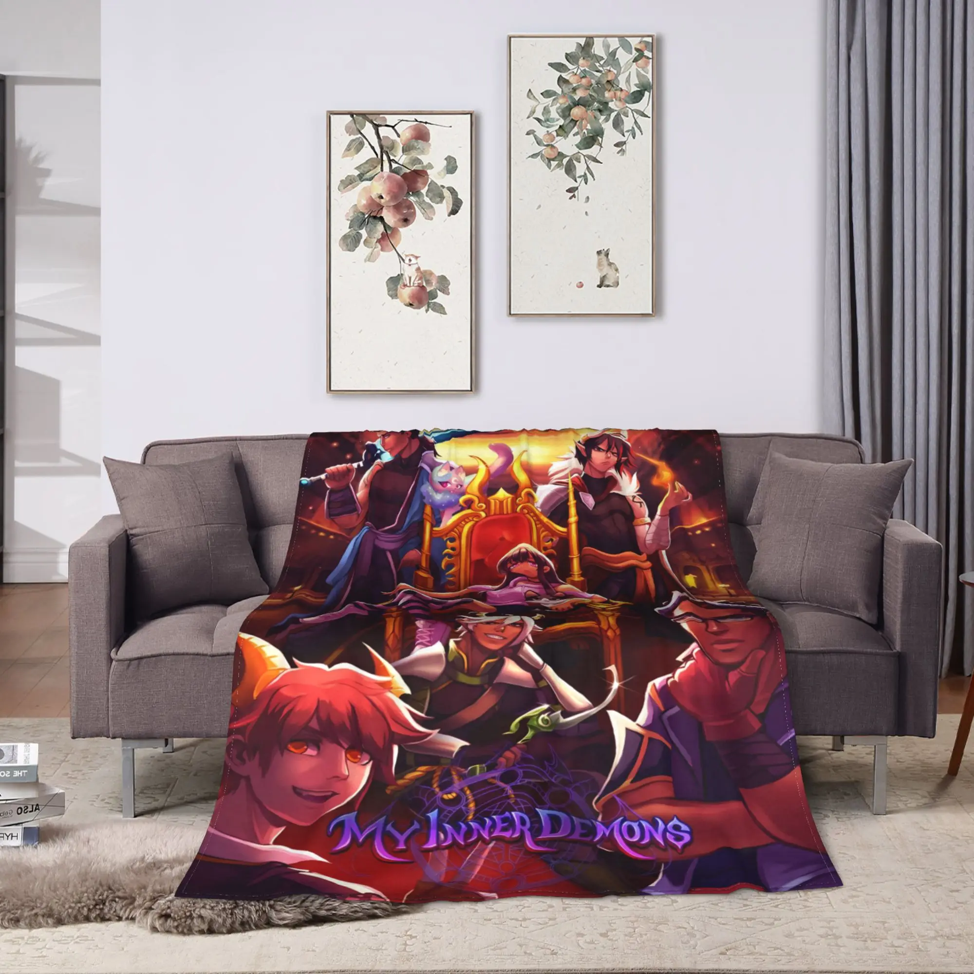 Heroic Aphmau Action Stance Shot Blankets Quality Super Soft  Throw Blanket Autumn Camping Living Room Comfortable Bedspread