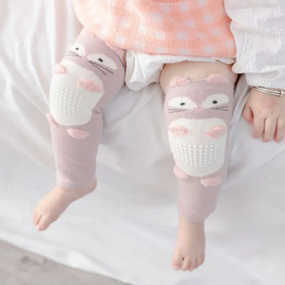 Cute Cartoon Baby Knee Pad Infant Toddlers Long Leg Warmer Knee Support Protector Kids Safety Crawling Elbow Cushion