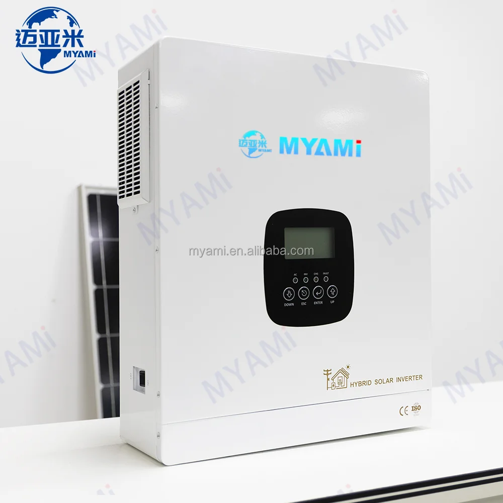 Myami 6.3kw 6300w 48v Pure Sine Wave Single Phase off Grid Hybrid Solar Power Inverters With 120a Mppt Solar Charge
