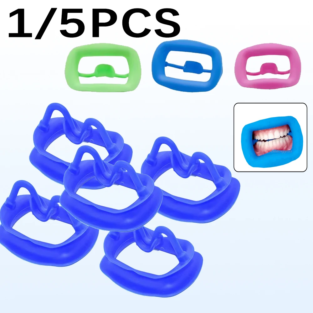 

1/5PCS Soft Silicone Dental Mouth Opener Cheek Retractor for Orthodontic Teeth Whitening and Intraoral Lip Retraction Use