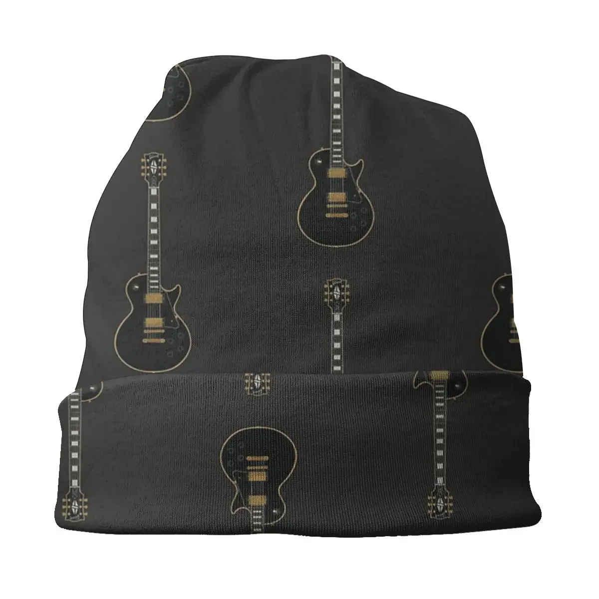 Lp Guitar Rock Roll Heavy Music Cap Hip Hop Ski Skullies gorros Unisex, gorro de punto multifunción, Otoño e Invierno