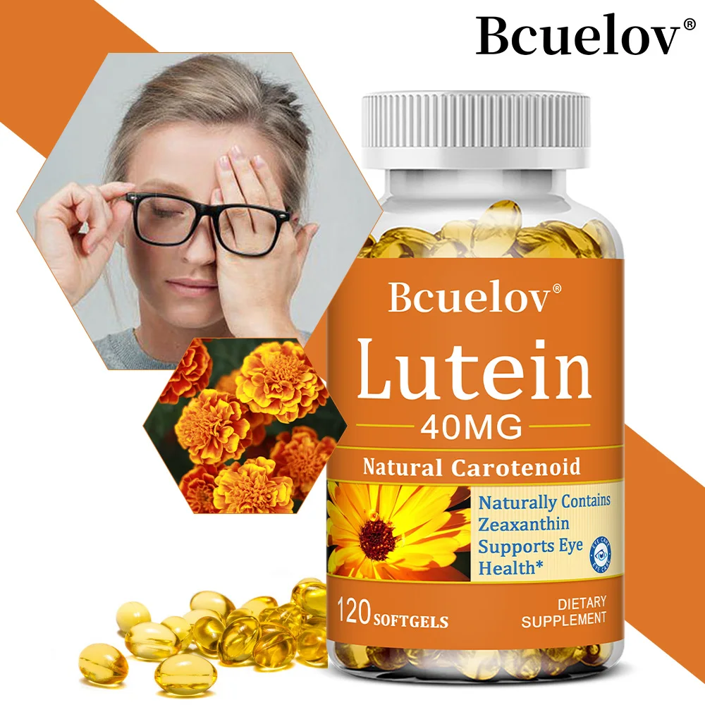 

Добавка лютеина, 40 мг, поддерживает здоровье глаз, способствует здоровью зрения, антиоксидант, улучшает сухость глаз, без ГМО, 120 капсул