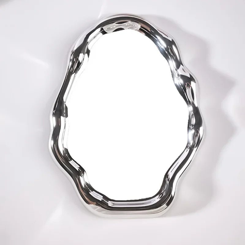 Electroplated Cloud Makeup Mirror Special-shaped Mirror for Girls Dormitory Decoration Fashion Wall-mounted Mirror Wholesales