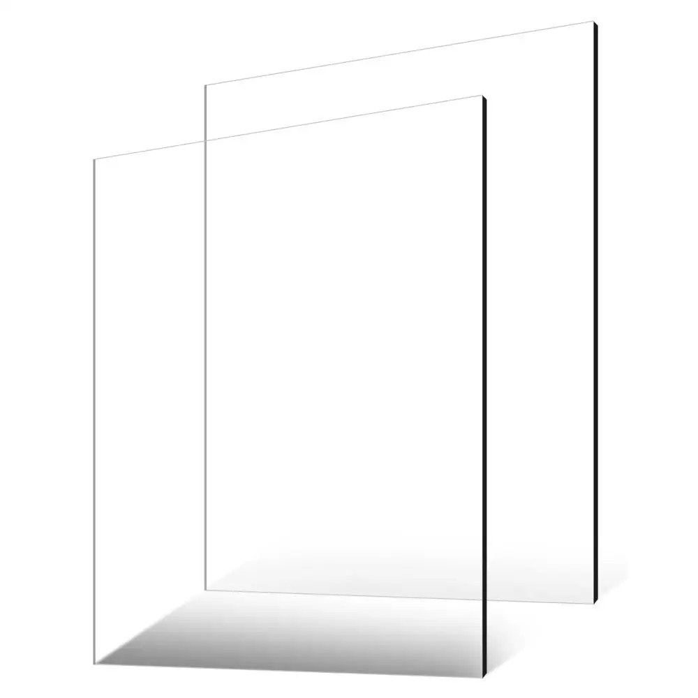 

Plexiglass Acrylic Sheets 2-Pack 24x36 Inch 1/4 Inch Thick Clear Plastic Cast Glass for crafting Projects Replacement Picture