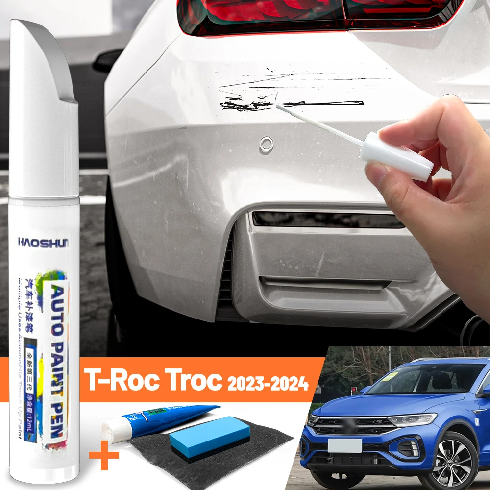 

Car Paint Pen Paint Care Fixer Scratch Repair Wax Painting Scratch Remover Accessories For VW T-Roc Troc 2023-2024