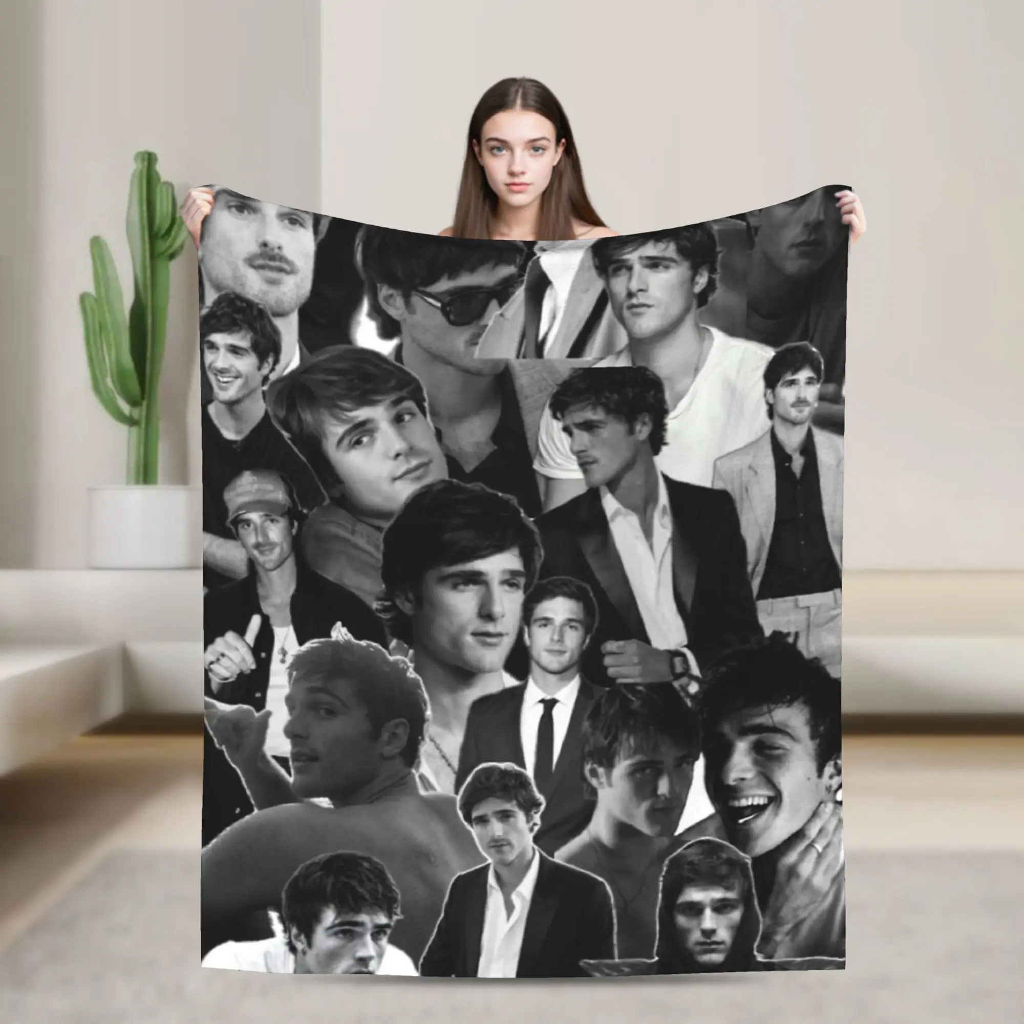 Jacob Elordi Australian Actor Poster Blankets Quality Soft Warm  Throw Blanket Winter Travel Outdoor Comfortable Bedspread